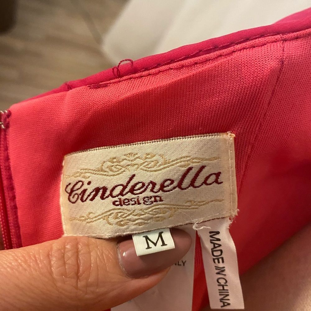 Cinderella Fuchsia One-Shoulder Ruffle Mini Dress - Picture 11 of 11